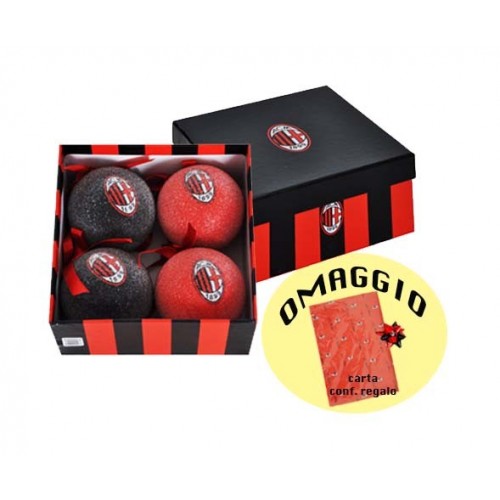 Set 4 Palline Natale Milan