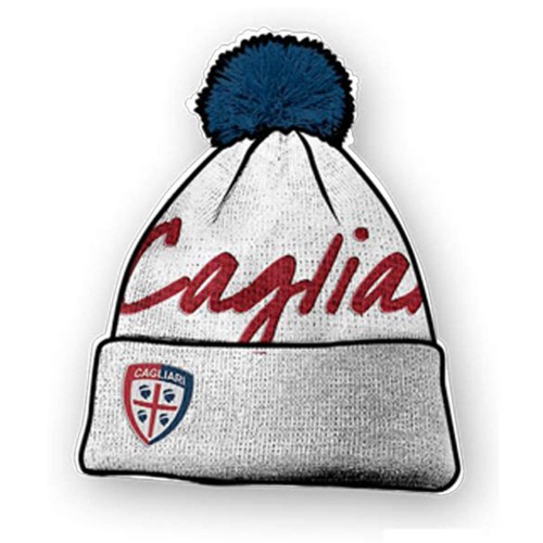 Cappello Pon-Pon Bianco Cagliari