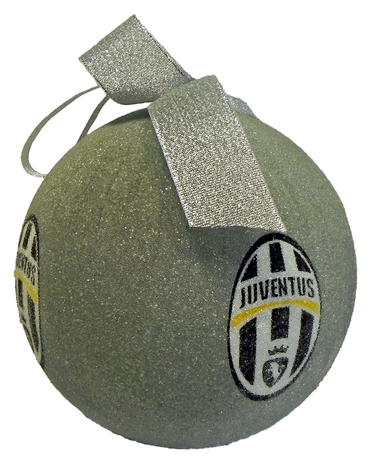 Decorazioni Natalizie Juventus.Palla Di Natale Juventus Argento