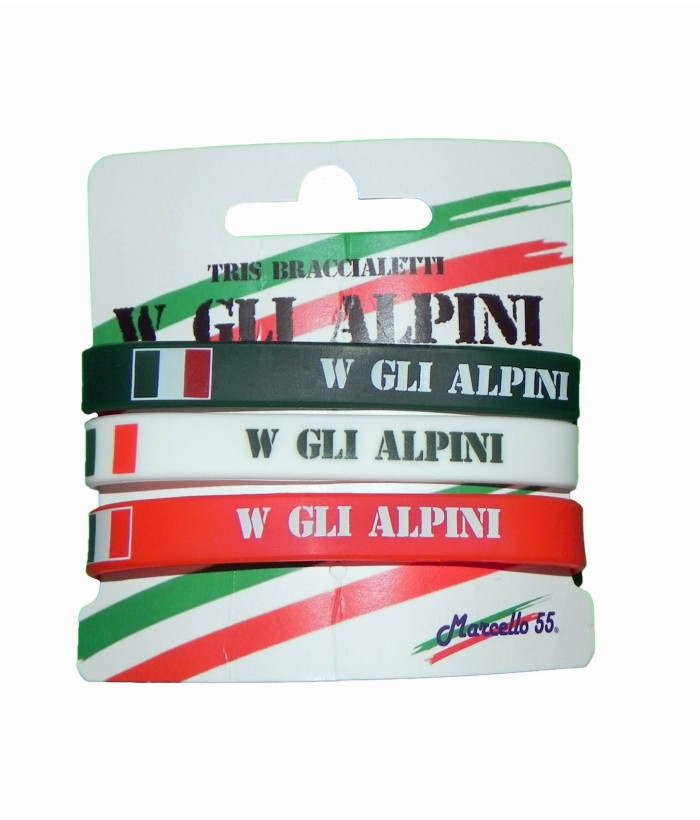 Tris Braccialetti Alpini