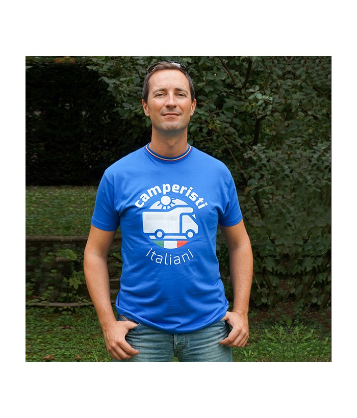 T-Shirt Uomo Blu Camperisti Italiani