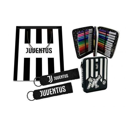 Set Regalo Portapenne + Portachiavi Juventus