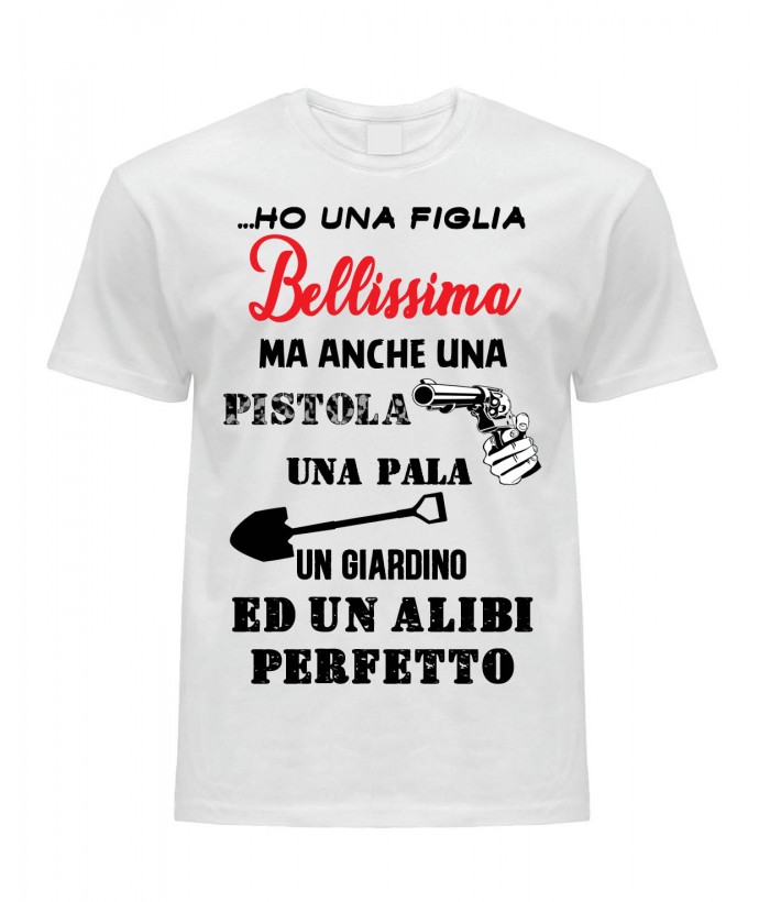 T-Shirt Bianca Figlia Bellissima