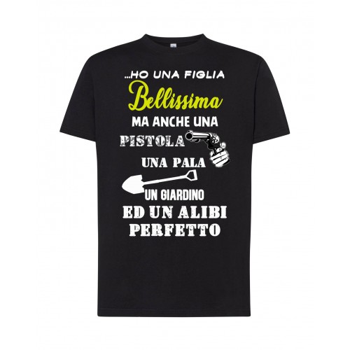 T-Shirt Nera Figlia Bellissima