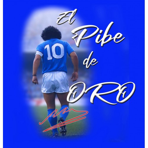 T-Shirt Blu Tributo Diego Armando Maradona
